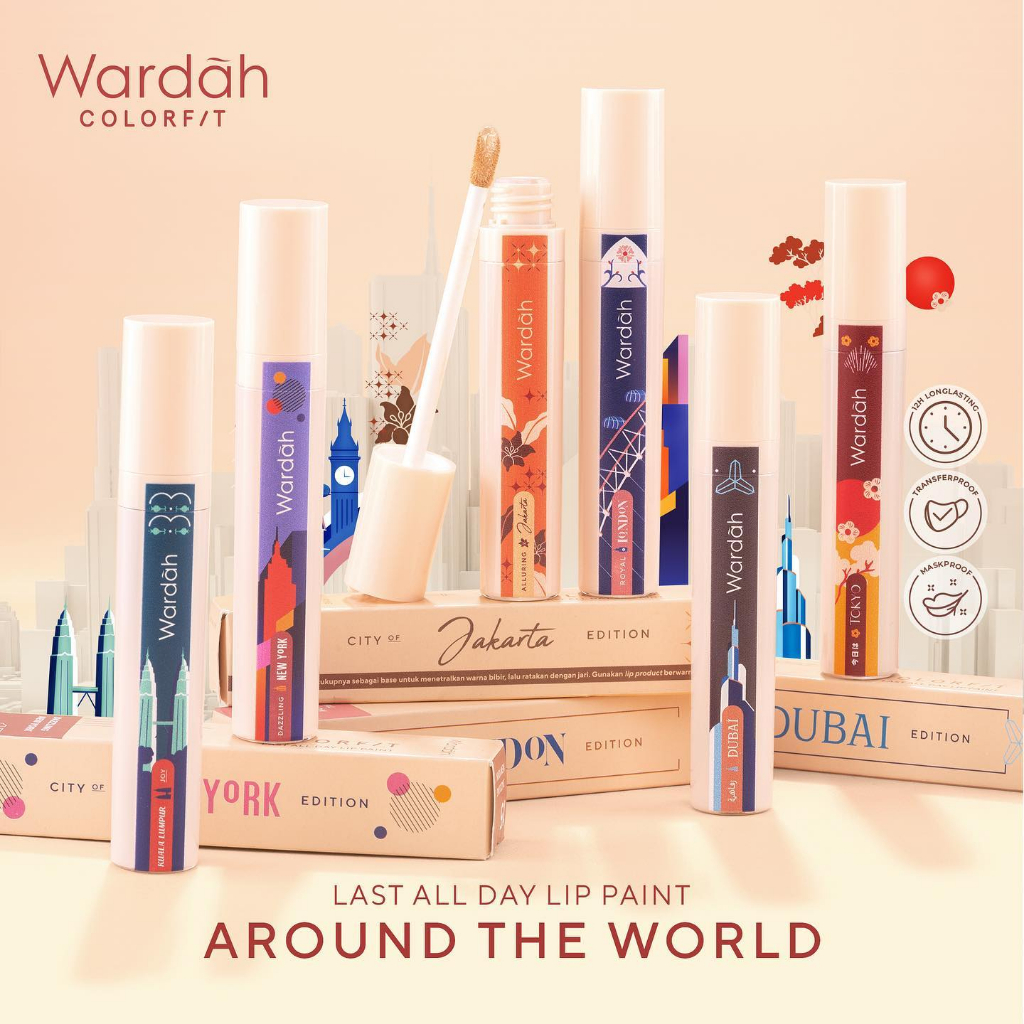 WARDAH Colorfit Last All Day Lip Paint lipcream Matte 4,2gr