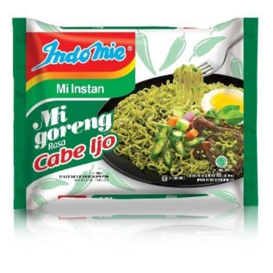 

indomie goreng rasa cabe hijau mie instan indofood cabe ijo