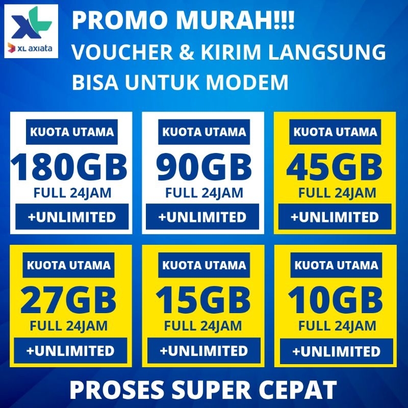 PROMO MURAH XL AXIATA COMBO FLEX VOUCHER & ISI ULANG UNLIMITED