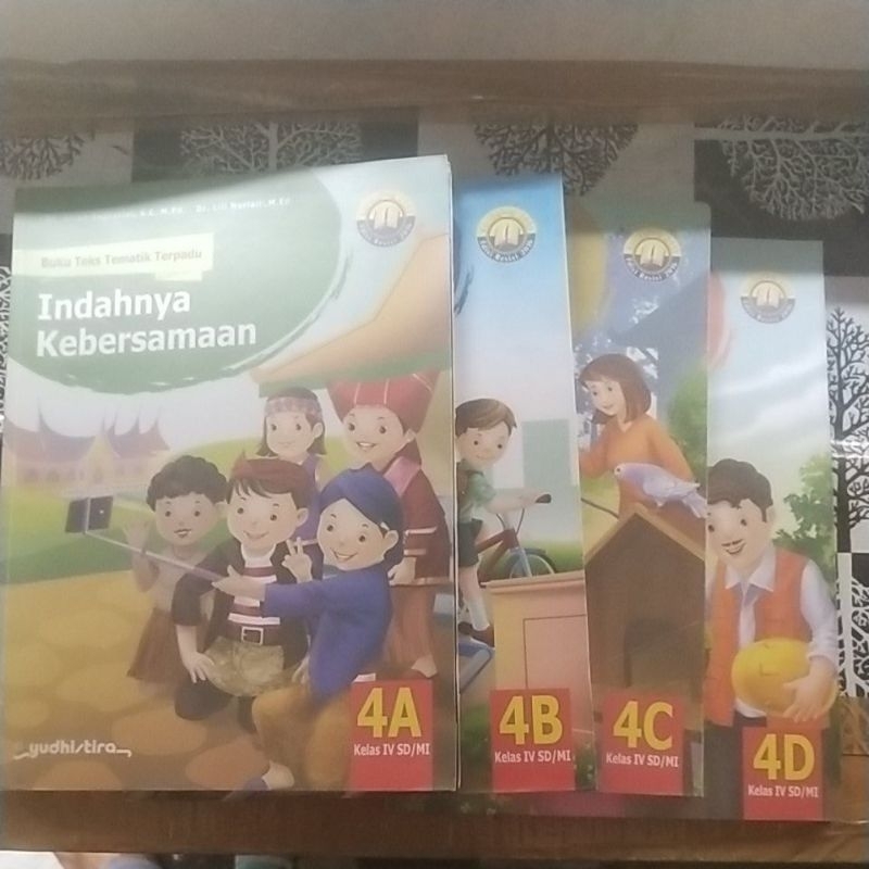 buku tematik terpadu kelas 4 a,b,c,d penerbit yudhistira kurikulum 2013 revisi 2016