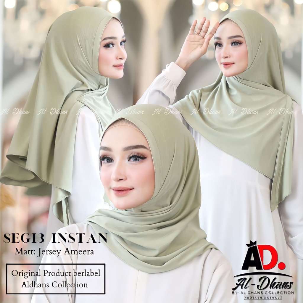 SEGITIGA INSTAN ALDHANS COLLECTION Segitiga Jersey Ameera Hijab Instan