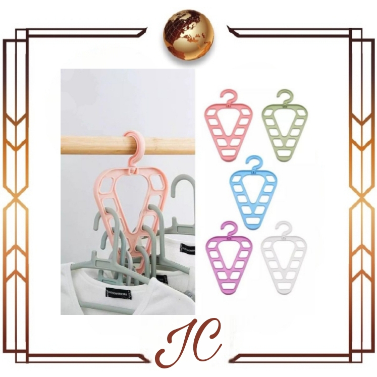 (JC)MAGIC HANGER 9 IN 1 LOVE / GANTUNGAN BAJU AJAIB 9 LUBANG