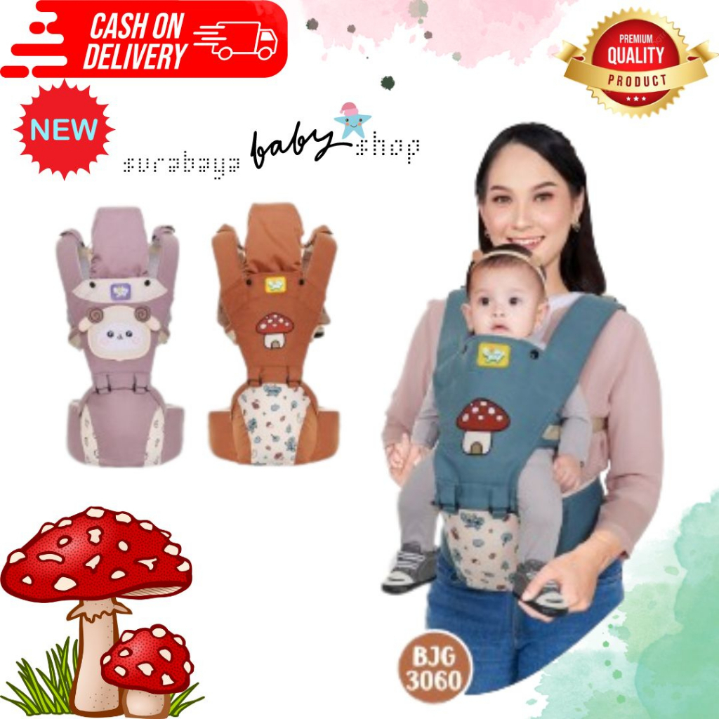 BABY JOY GENDONGAN HIPSEAT SERIES WOOLLY / BIBOP / MOCHI / LITTLE DEER