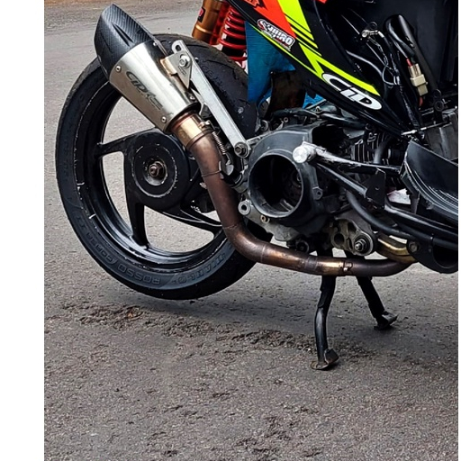 Knalpot CLD Racing Type Shark Series Beat Karbu Beat Fi Genio Vario