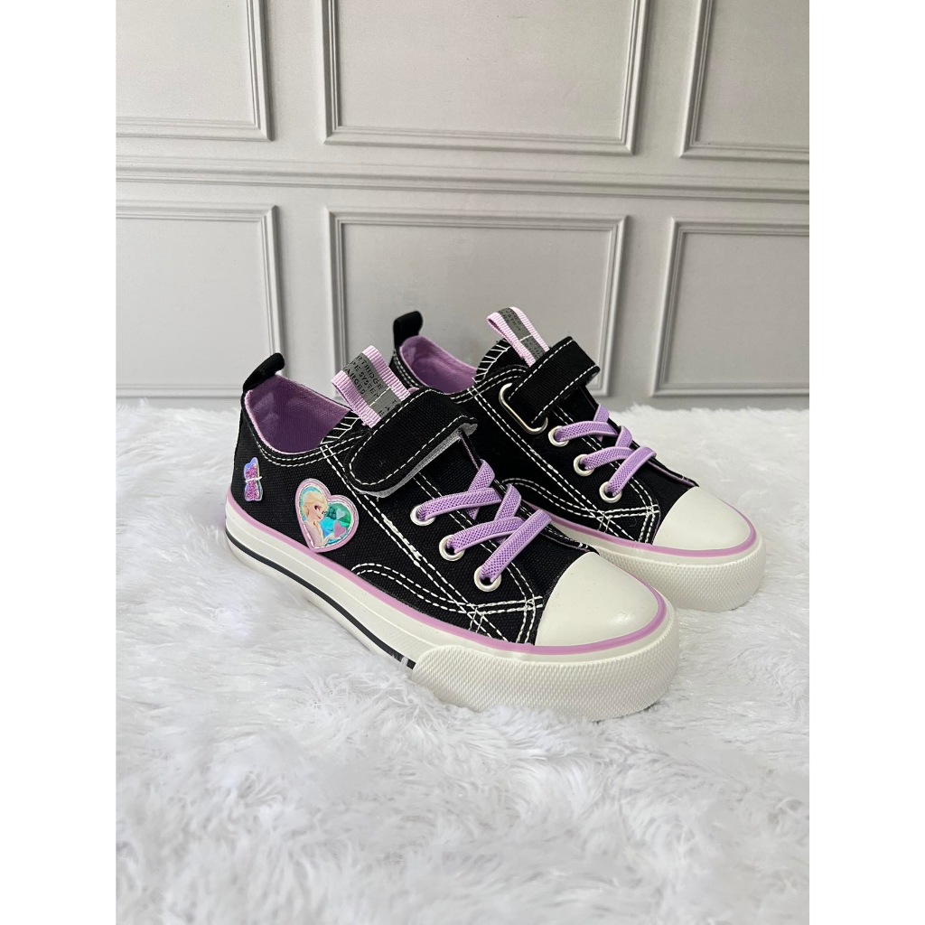 J065 IMPORT Sepatu Anak Import Kids Sneakers Sekolah Anak Perempuan Karakter Frozen Elsa Size 25-37