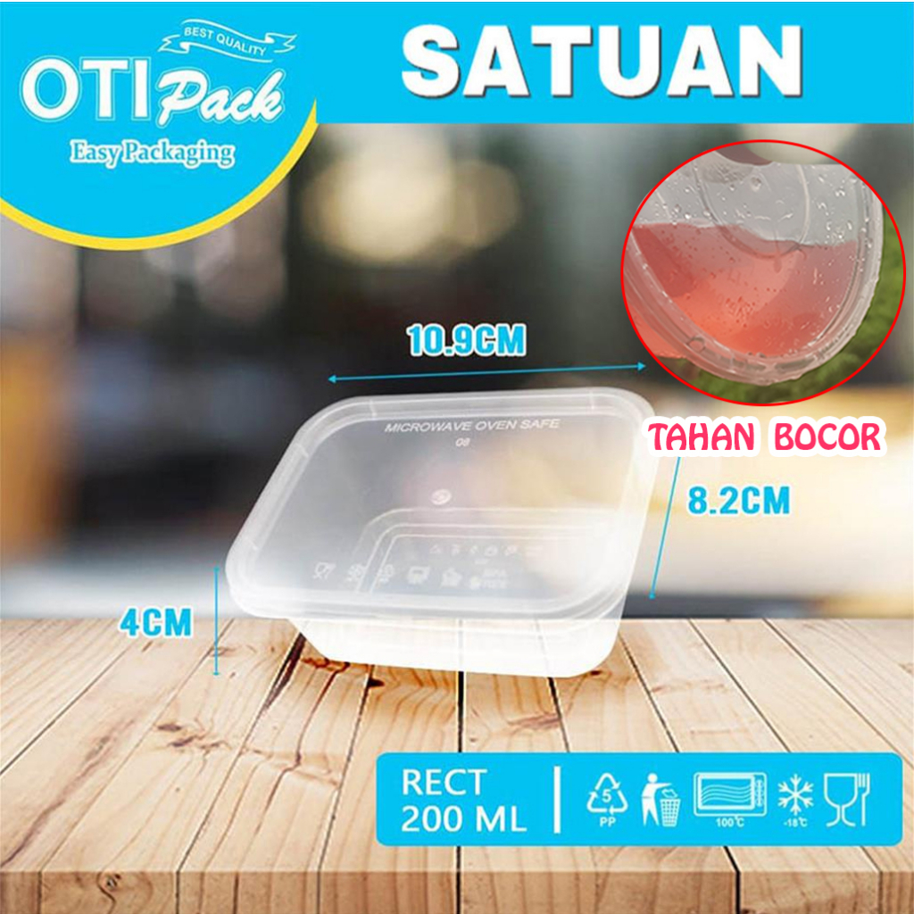 Thinwall Satuan/Thinwall Kotak Makan 200ml Thinwall Otipack OTS200