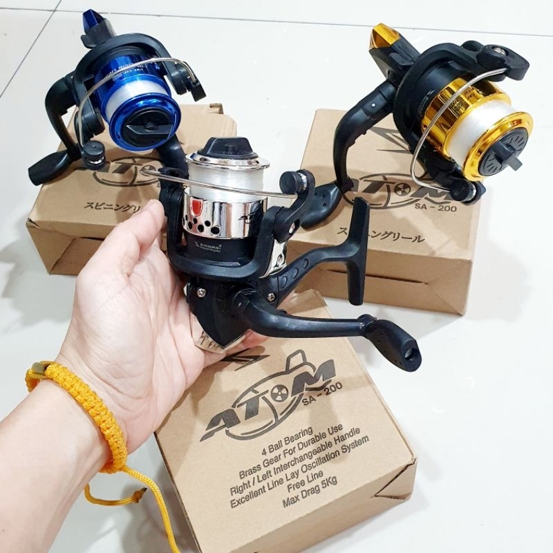 REEL DAIDO ATOM 200 / REEL SHIKARI ATOM 200 MURAH GRATIS SENAR / REEL DAIDO ATOM TM200
