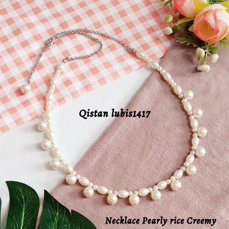 [FREE ANTING HIJAB] CRYATAL BEADS Necklace fashion  Kalung coker kalung viral Panjang kurang lebih 60cm s/d 65 cm