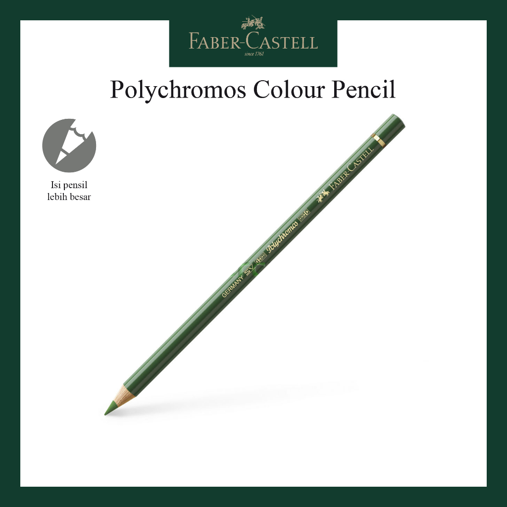 

Pensil Polychromos Faber Castell Permanent Green Olive 110167