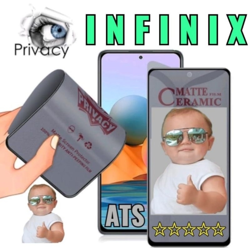 Tg Anti-Spy Anti Gores Spy Privasi Ceramic Matte Spy Privacy Infinix ALL TYPE Infinix Anti-Spy infinix , TG anti gores ceramic matte privacy anti spy Infinix NEW UPDATE , INFINIX NEW UPDATE , Temper Anti Gores Anti SPY matte Privacy CeramicFilmFor Infinix