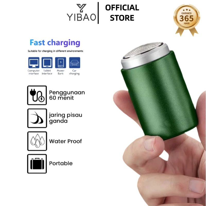 YIBAO ALAT CUKUR ELEKTRIK MINI PENCUKUR JENGGOT KUMIS