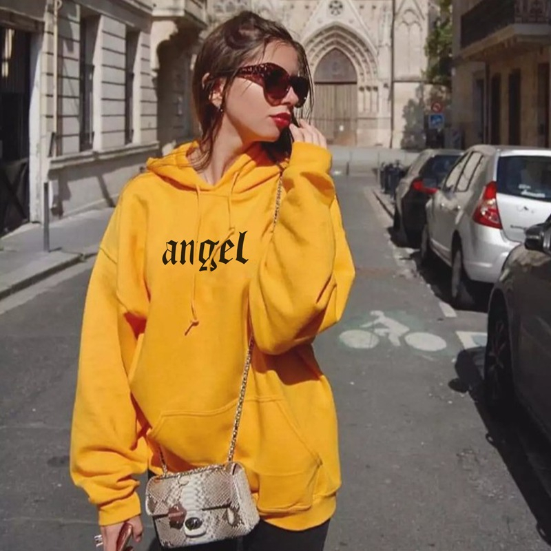 Parisdivarious Sweater Hoodie Jemper Angel Fleece Premium Size S - XXL (Pria &amp; Wanita)