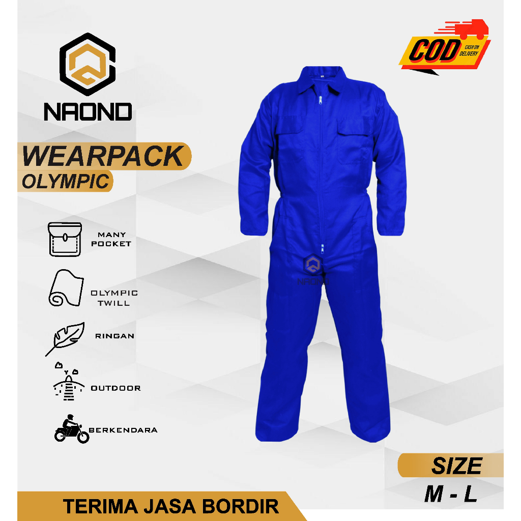 Wearpack katelpak / Coverall safety Seragam Kerja Proyek murah