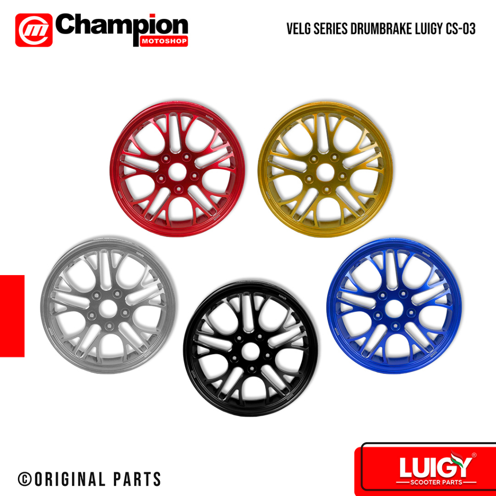 Velg Vespa Matic Sprint Primavera Gts Drumbrake CS 03 Luigy