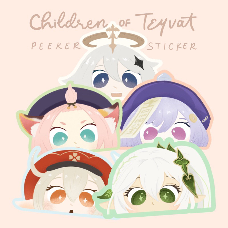 

Genshin Impact : Children of Teyvat Peeker Sticker | Hello Viona