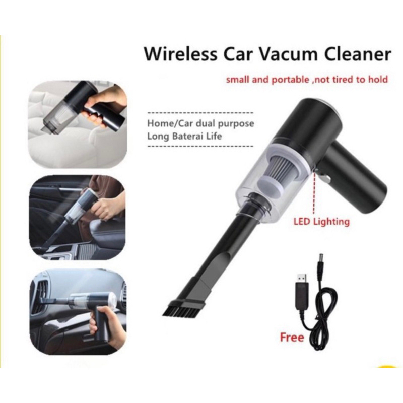 Wireless Car Vacum Cleaner Portable / Vakum Penyedot Debu Mini Mobil