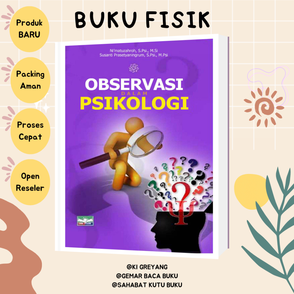 BUKU OBSERVASI DALAM PSIKOLOGI - NIMATUZAROH