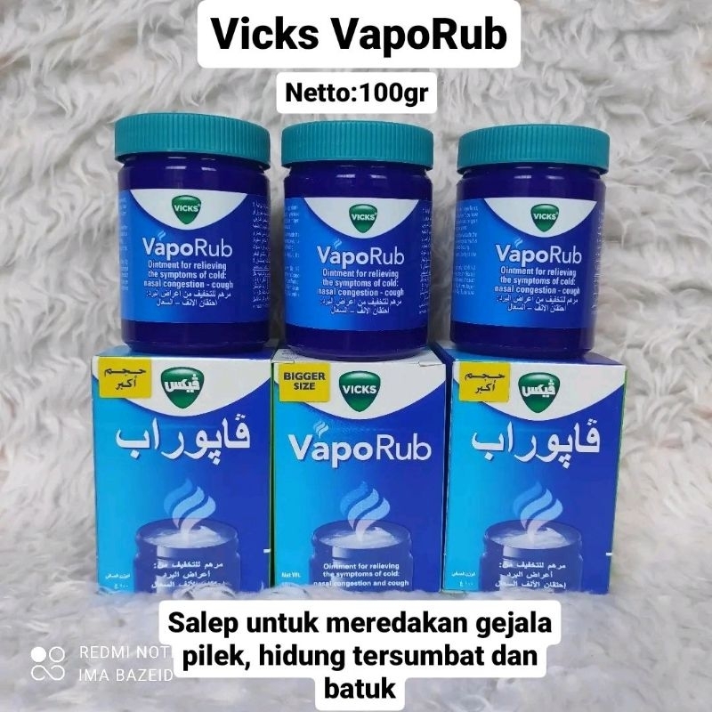 Vicks VapoRub Saudi 100gr salep obat batuk pilek tenggorokan