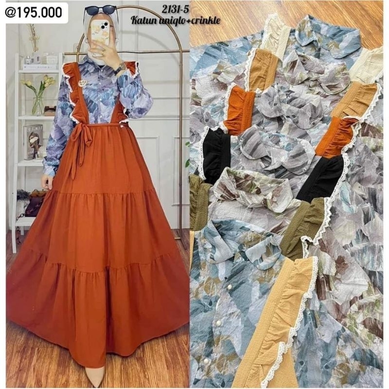 Gamis Dress maxy abstrak