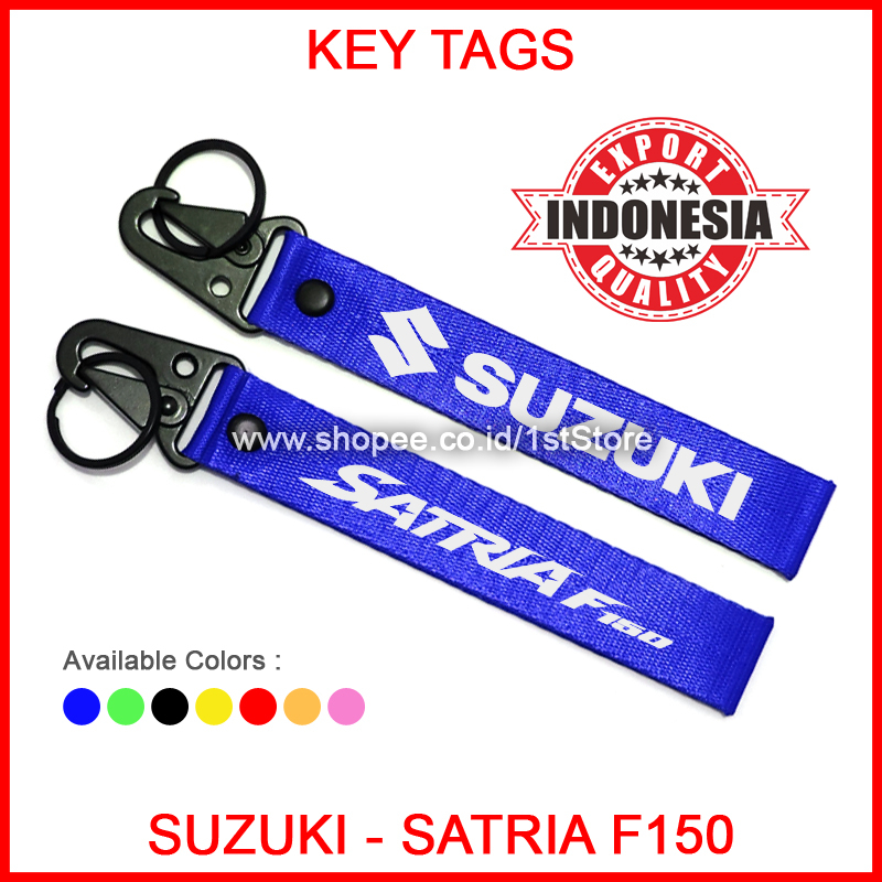 GANTUNGAN KUNCI SUZUKI SATRIA F150 PREMIUM LOGO KEYCHAIN HIGH QUALITY SEPEDA MOTOR AKSESORIS VARIASI