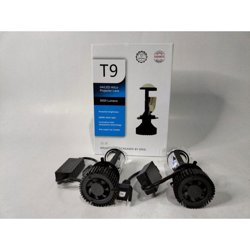 Lampu LED Headlamp Projie H4 Mini Projector Lens 50 Watt Lensa Mobil Motor Y6 Y6D Y9 L6K-H4 Headlight