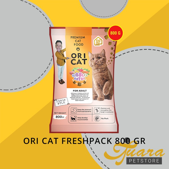 Makanan Kucing Ori Cat Food Adult Kitten Dewasa Freshpack 800 Gram