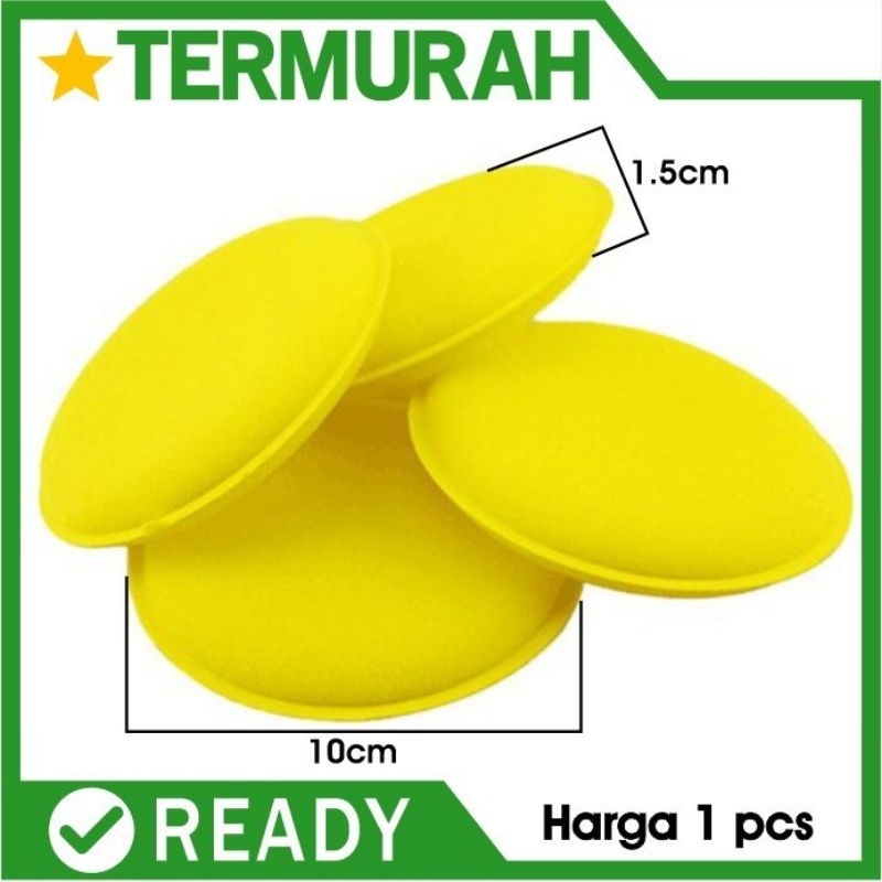 Applicator Pad Flat Busa Poles Model Rata untuk Waxing Motor Mobil Sponge