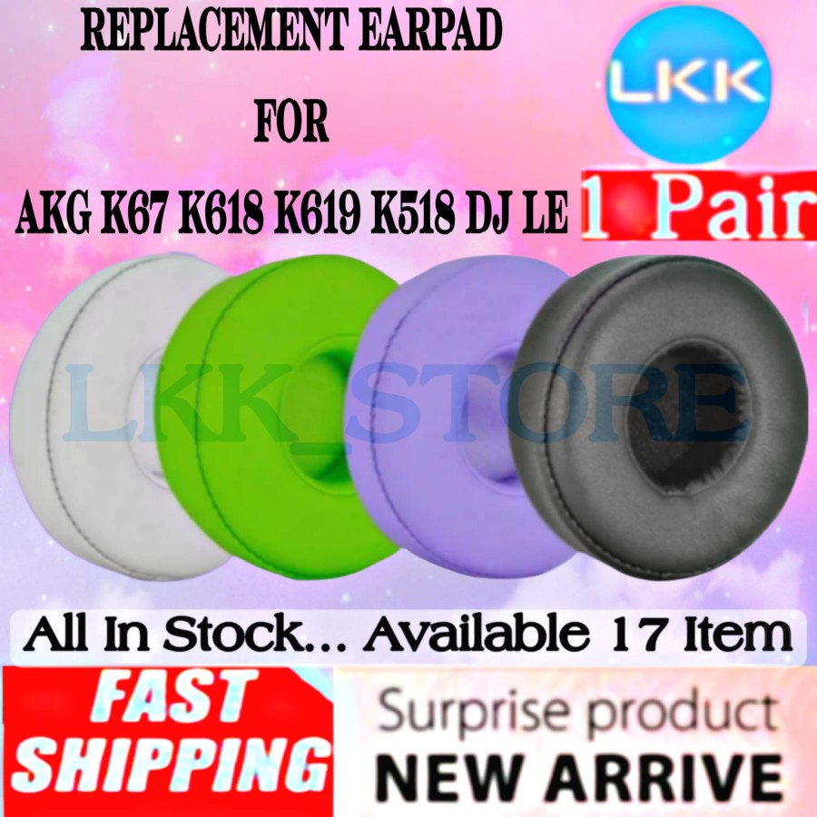 Earpad Cushion AKG K619 K618 K67 K519DJ K518DJ K518LE K518 K519 DJ LE Pad Earcup