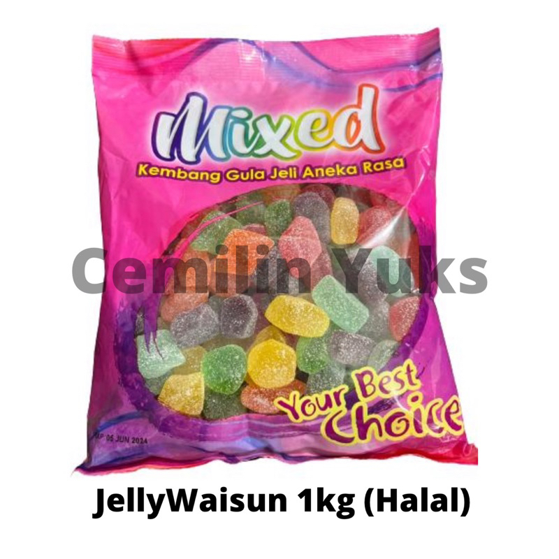 

Permen Jelly Waisun Mixed 1kg Jelly Aneka Rasa Jelly Fruit Jelly Buah