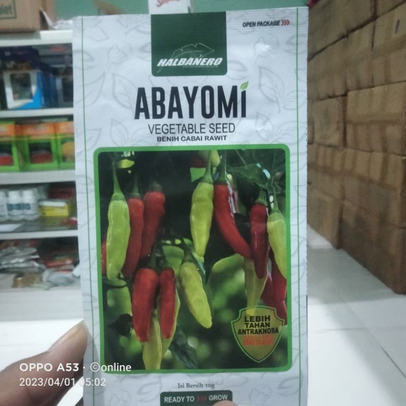 

benih cabai abayomi by halbanero seed 10 grm