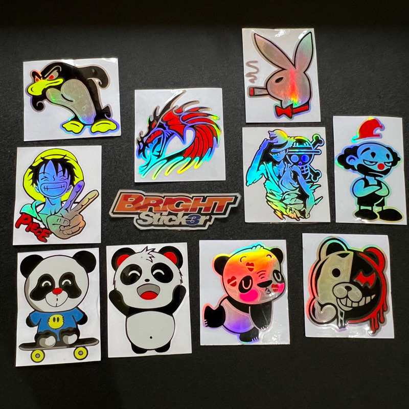 Sticker Stiker PINGUIN NAGA PLAY BOY PANDA ONE PIECE BADUT Cutting