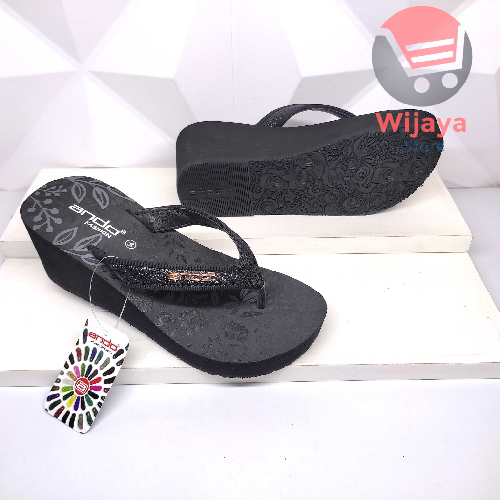 SANDAL WEDGES ANDO WANITA SENDAL TRENDY CEWEK PEREMPUAN NEW SAVIRA JOICE LISA