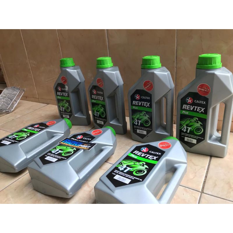 Oli mesin caltex revtex plus 4T SAE 25W-API SF 1Liter