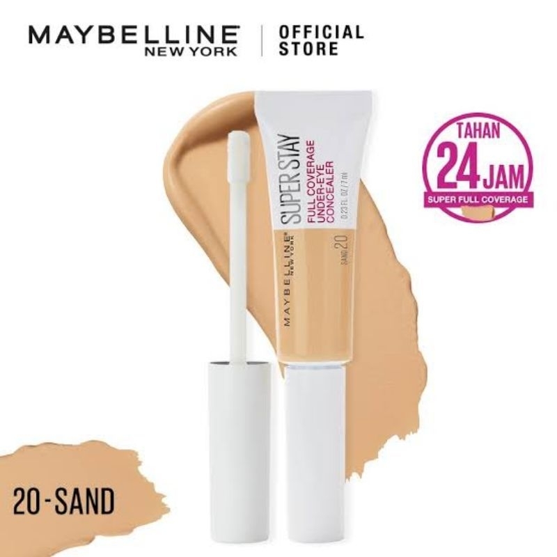 Maybelline Superstay 24H Full Coverage Concealer 20 Sand /  Foundation