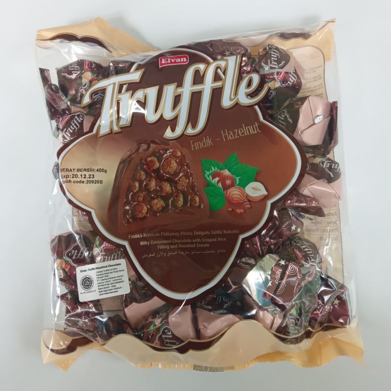 

COKLAT ARAB ELVAN TRUFFLE HAZELNUT CHOCOLATE 400GRAM