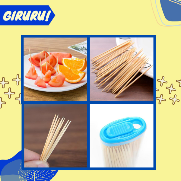 Tusuk Gigi Bambu Refill isi ± 100 pcs / Pembersih Gigi Bambu / Tusuk gigi bambu toothpick wholesale grosir restaurant hotel premium / tusuk gigi harga grosir isi +- 100 batang /TUSUK GIGI - BAMBU