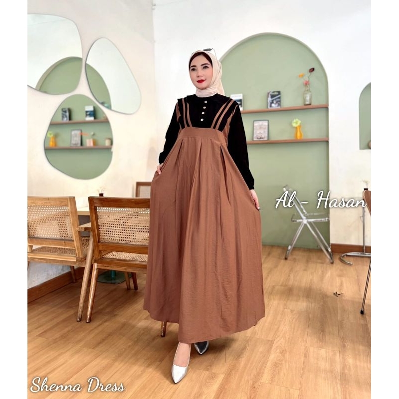 ALANA Dress Alhasan //SHENNA Gamis Muslimah Al Hasan // Dress Muslimah