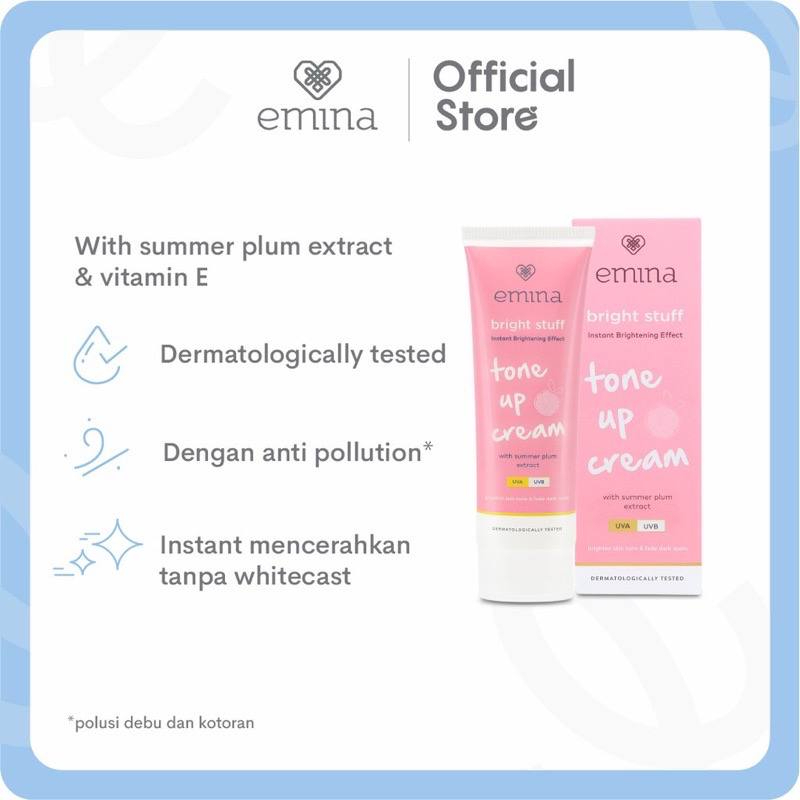 [MS] Emina Bright Stuff Moisturizer | Face Cleanser | Toneup Cream | Serum bright |Sunscreen