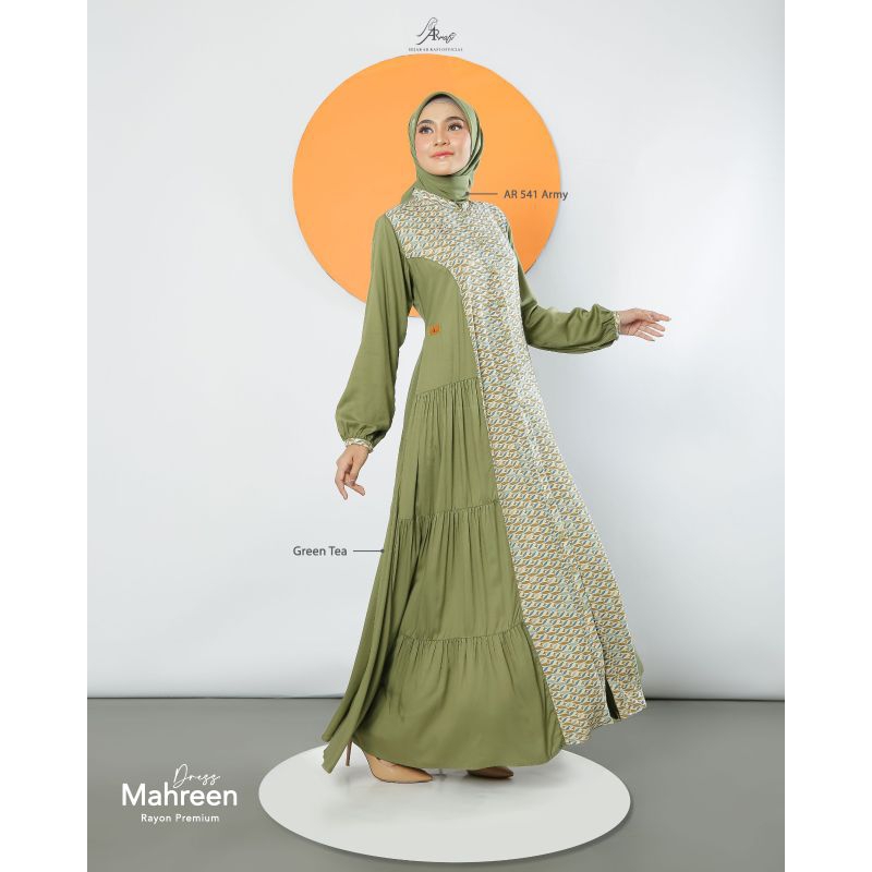 Arrafi Mahreen Dress | Gamis Variasi Polos Motif Original