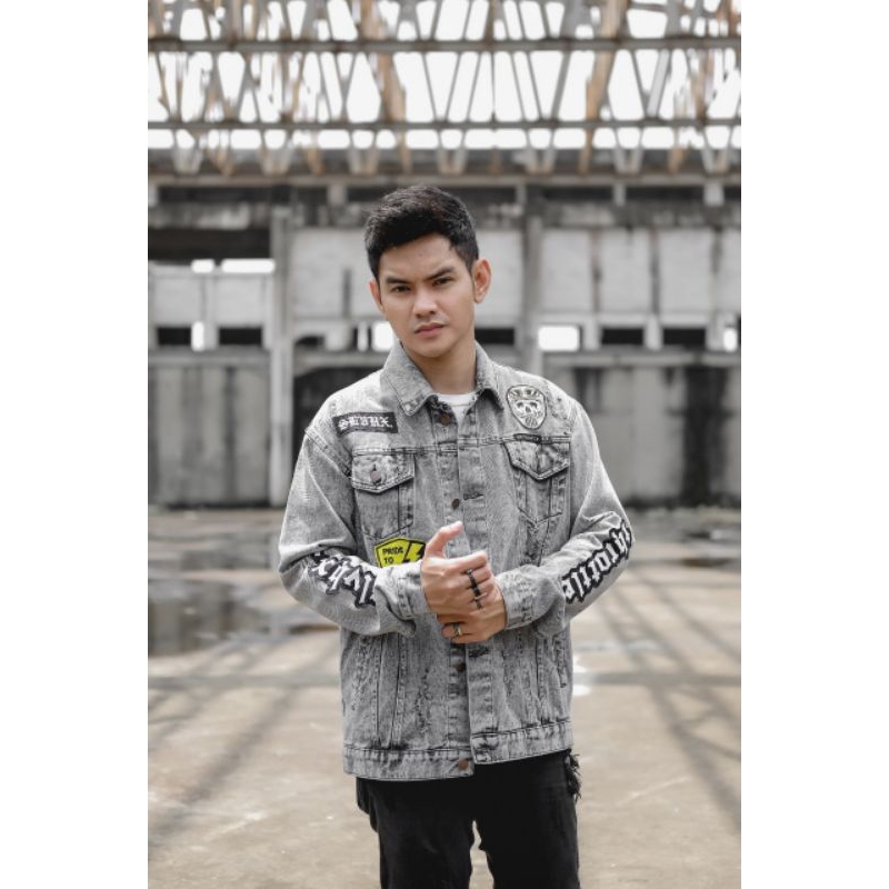 JAKET DENIM JAKET JEANS PRIA JAKET SANWASH