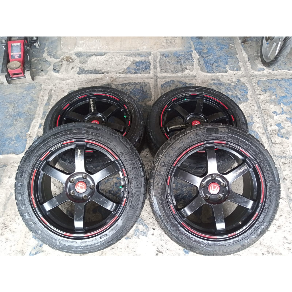 velg mobil racing bekas te 37 ring 18 baut 5 cocok xpander innova rush terios alphard