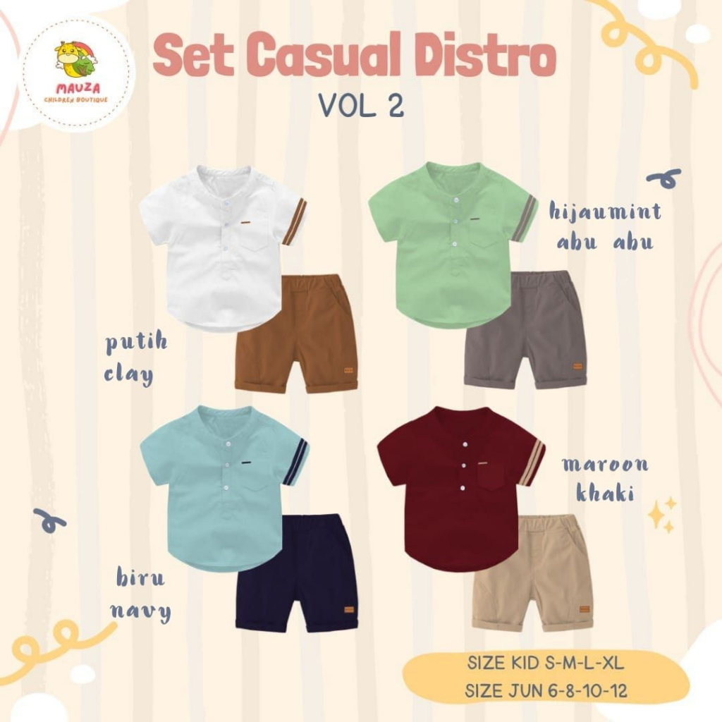 Afsheenastore Set Distro / Setelan Anak Laki-laki