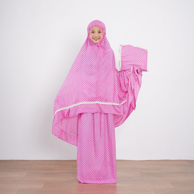 MUKENA ANAK RAYON RENDA TAS SAJADAH by GMJ1