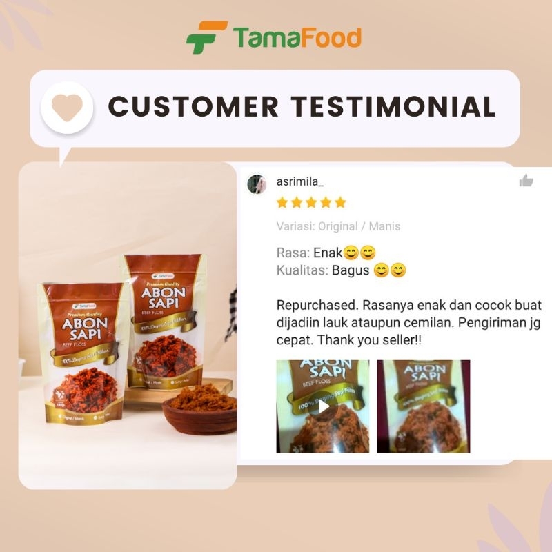 

Cahayadstore Tamafood - Abon Sapi Rasa Original / Pedas 100Gram
