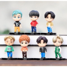 

Unik Action figure/Pajangan/Mainan Mini BTS KWS Unofficial 1set isi 7 Murah - Seri E Limited