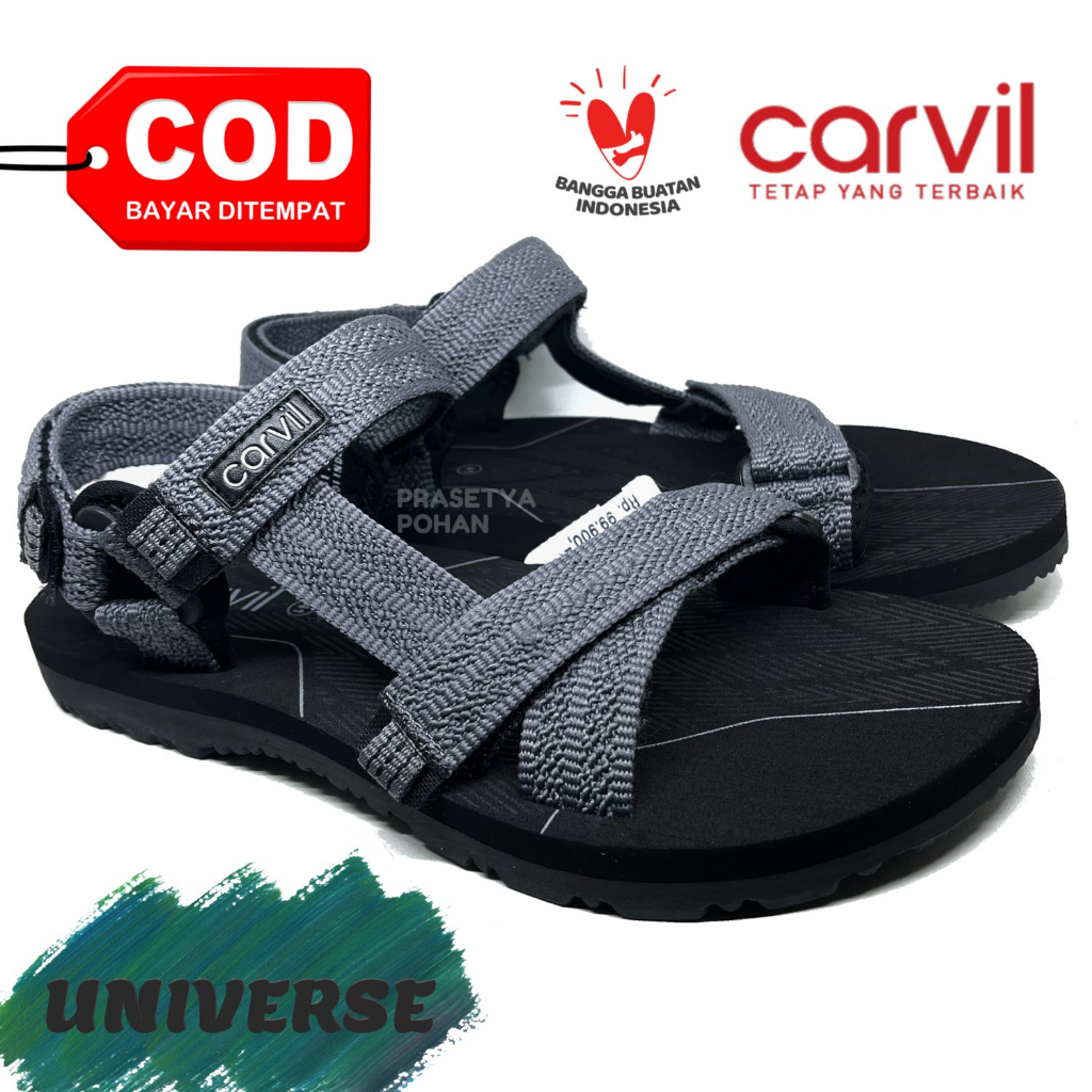 Sandal Gunung Pria Carvil Original Anti Air - Sendal Gunung Carvil Wijaya Red