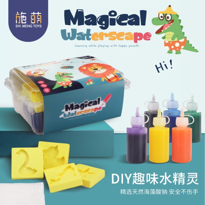 DIY Mainan Edukatif Anak Magical Waterscape / Mainan Kreatifitas Gel Cetakan jelly ajaib