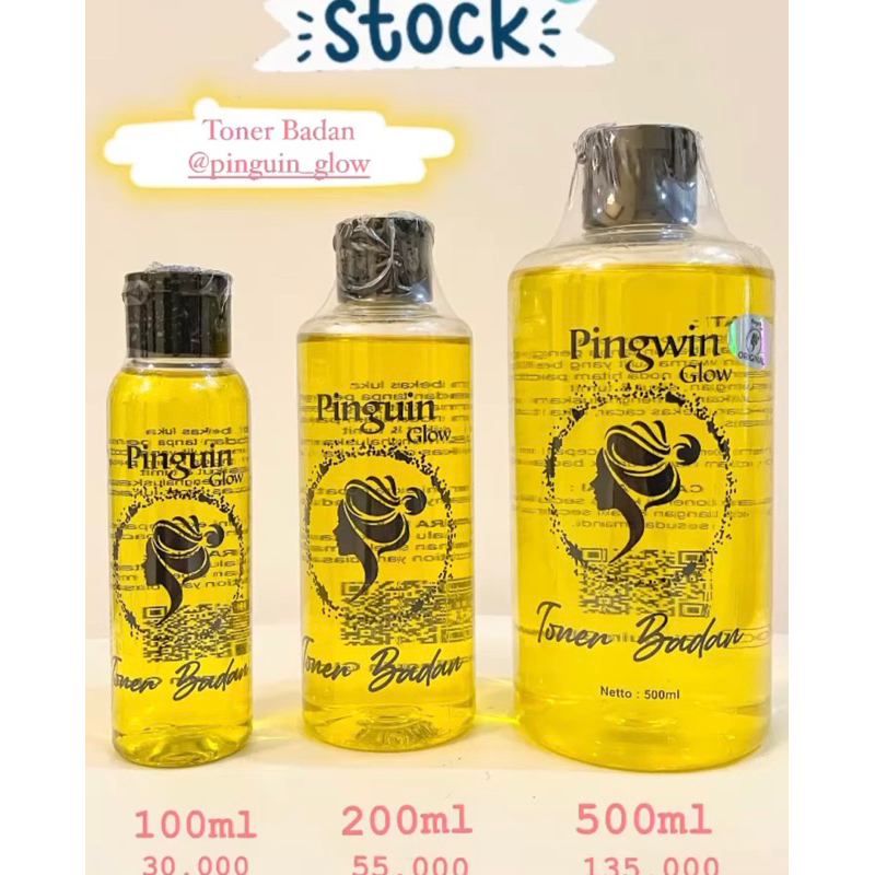 PINGWIN GLOW TONER BADAN 500mL
