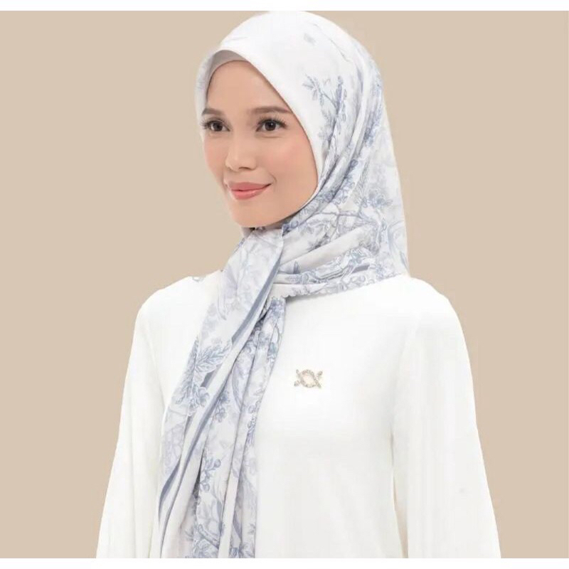 RUBY SCARF KLAMBY - RUBI SCARF KLAMBY - WHITE BLUE