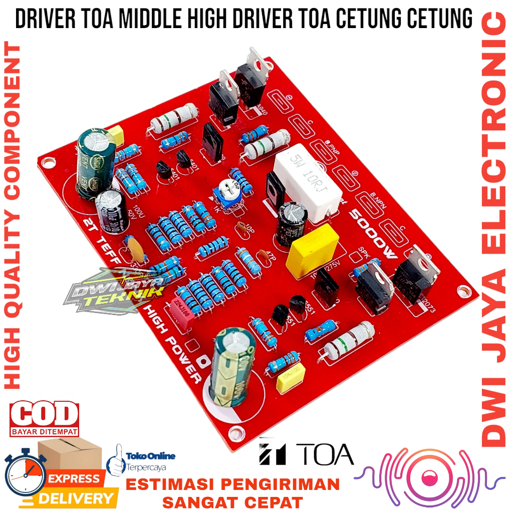 Driver  Power Amplifier TOA MIDEL HIGH DRIVER TOA CETUNG CETUNG